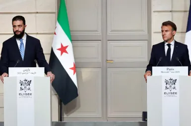 La sécurité des Syriens est la «première priorité», affirme le président syrien à Emmanuel Macron